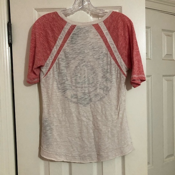 H-D® Womens Stars and Spade Burn-out Raglan Tee Medium Harley Davidson Biker - Picture 4 of 6